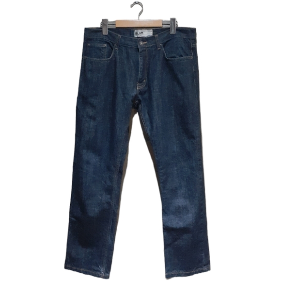 Topman (ASOS) Men's Jeans Slim Fit Dark Blue Wash Size 34S (W34 L30) - Picture 5 of 11